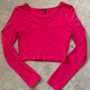 HOT PINK SIZE SMALL LONG SLEEVE